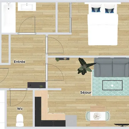 Lille, Fully-equipped With Parking Space Apartment Lille